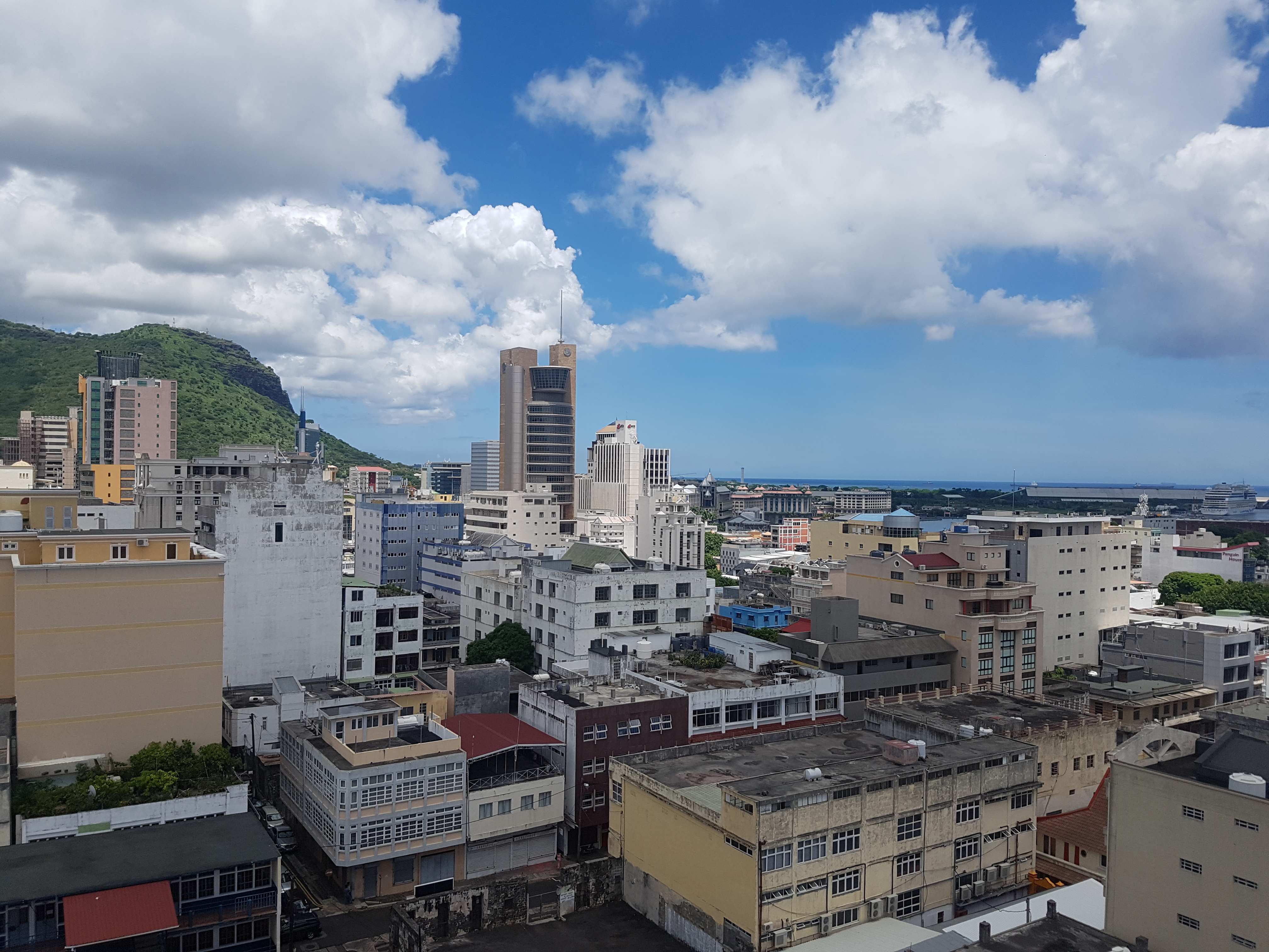 The city of Port-Louis, Mauritius